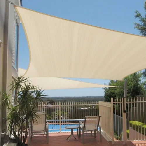 Miniatura 8 de E&K Sunrise - Toldo para exteriores, tipo vela, sombra, protección para rayos UV, Beige