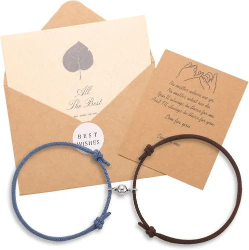 Miniatura 5 de MHnicesoul Juego de pulseras magnéticas de atracción mutua para parejas, regalos para hombres y mujeres, para novio y novia, voto de amor eterno