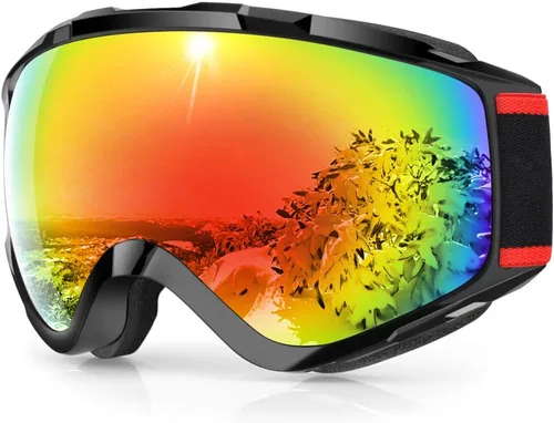 Miniatura 10 de Findway - Gafas de esquí para usar sobre anteojos, para nieve y snowboard, para hombre, mujer y jóvenes, 100 % protección contra rayos ultravioleta