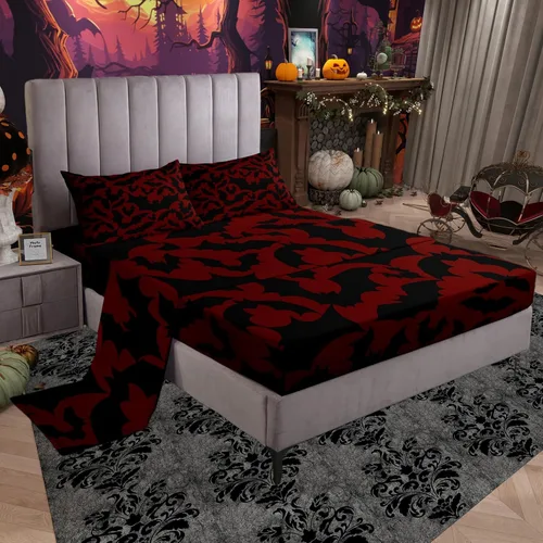Miniatura 36 de Juego de sábanas con estampado camuflaje de la bandera estadounidense tamaño King, de Castle Fairy. Juego de ropa de cama de lujo de microfibra