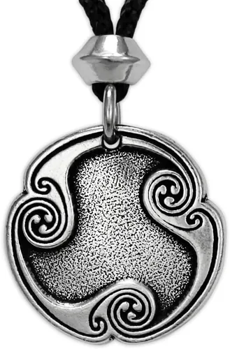 Miniatura 3 de Collar con colgante de runa de transformación Hagall Haglaz Hagalaz de peltre nórdico