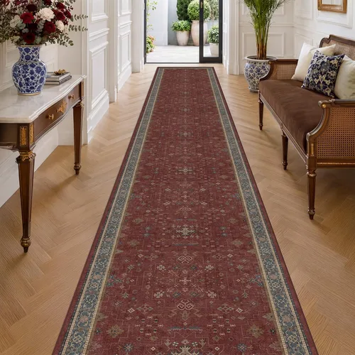 Miniatura 214 de Alfombra Boho Negra para Sala de Estar - Alfombra de Área Lavable de 10x14 Pies, Alfombras de Comedor para Debajo de la Mesa, Alfombra Suave de Pelo