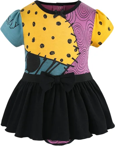 Miniatura 2 de Disney Nightmare Before Christmas Sally - Conjunto de vestido y gorra para recién nacido y bebé, multicolor