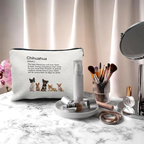 Miniatura 2 de Perro rana Tortuga Caballo Pingüino bolsa de maquillaje Bolsa de maquillaje, Chihuahua