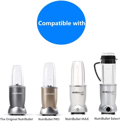 Miniatura 5 de Piezas de repuesto para licuadora Nutribullet de 600 W y 900 W (2 tazas de 18 onzas)