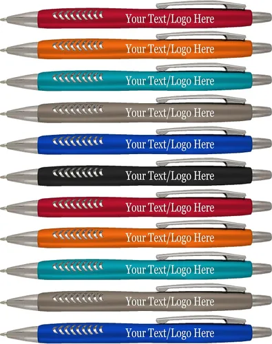 Miniatura 10 de SyPen Bolígrafos personalizados con tu logotipo o texto personalizado, paquete de 300 unidades a granel para negocios, fiestas y eventos, hermosos