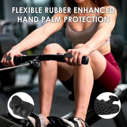 Miniatura 5 de Agarres de entrenamiento antideslizantes, 4 protectores ergonómicos de manos para hombres y mujeres, portátiles y transpirables, guantes