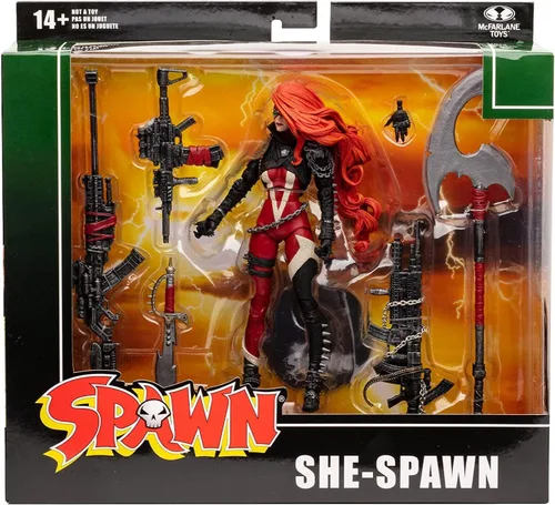 Miniatura 2 de McFarlane Toys Spawn She Spawn - Figura de acción de 7 pulgadas en caja de lujo con ocho accesorios