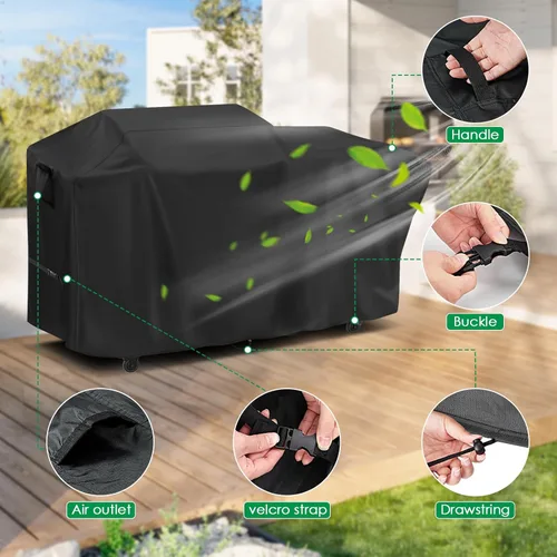 Miniatura 4 de Cubierta para parrilla para Blackstone 22" XL Griddle Pellet Grill Combo, Cubierta impermeable para parrilla al aire libre para Blackstone Omnivore