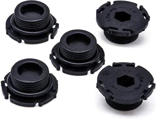 Miniatura 4 de 5 piezas de tapón de drenaje de bandeja de aceite del motor con sello de anillo en O 11137605018 Compatible con BMW 228i 320i 328i 428i 528i X1 X3