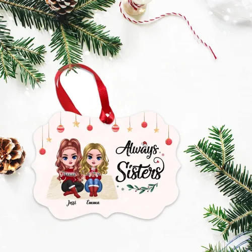 Miniatura 3 de Gossby Adorno de Navidad personalizado para mujeres, regalo de amistad de Navidad personalizado para mujeres con nombre, regalo de Navidad