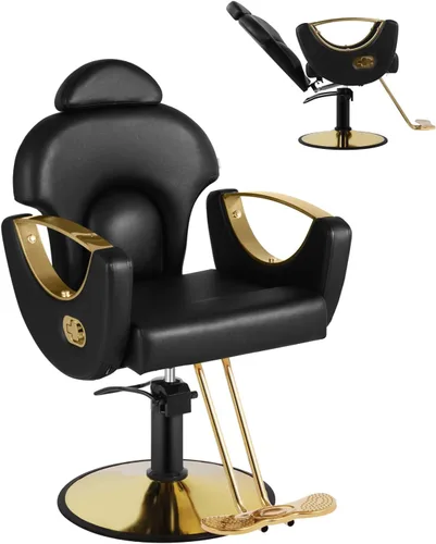 Miniatura 12 de Silla de peluquería de salón, sillas reclinables para estilista, silla de estilista de peluquería, bomba hidráulica resistente, silla de peluquería