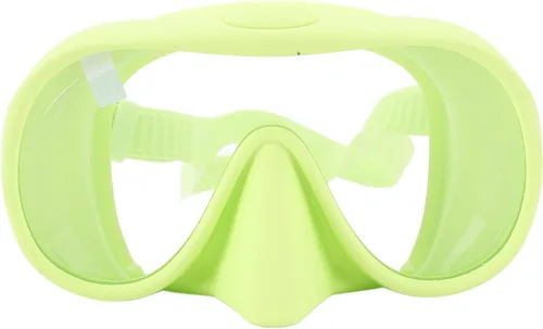 Luocute Gafas de esnórquel de buceo con película antivaho de vidrio templado, máscara de natación juvenil anti rotura protegida, máscara de natación
