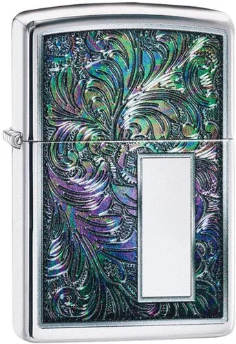 Miniatura 6 de Encendedor personalizado de Zippo – Diseño veneciano grabado personalizado Encendedor de metal genuino a prueba de viento Regalo único