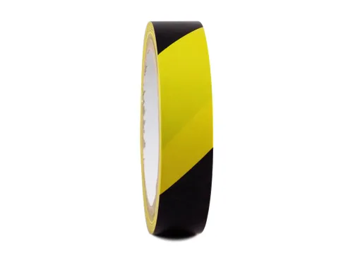 Miniatura 11 de GGR Supplies SST-618C Cinta de seguridad adhesiva de franja de advertencia de peligro negra y amarilla: 2" de ancho x 18 yardas. Negro y amarillo