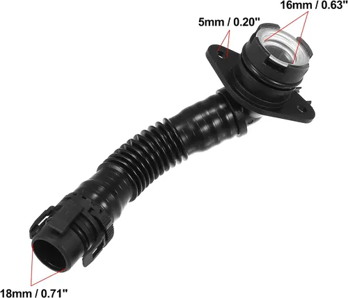 Miniatura 4 de X AUTOHAUX Manguera de ventilación del cárter del coche para BMW X3, X5, X6 (2011-2017), X1 (2013-2015), X4 (2015-2018)