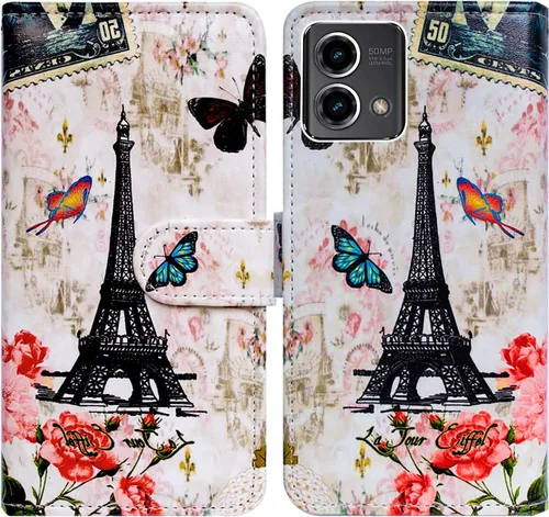 Miniatura 19 de Bcov Funda para Moto G Stylus 5G 2023, funda de piel con tapa y ranura para tarjetas y soporte para Motorola Moto G Stylus 5G 2023