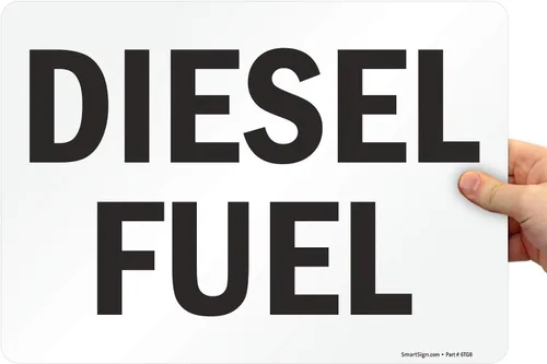 Miniatura 11 de SmartSign Letrero "Diesel Combustible" Aluminio de 7" x 10