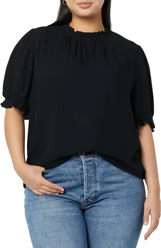 Miniatura 3 de Tienda Essentials Womens Fluid Twill Short Puff Sleeve Smock Detail Shirt