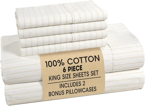 Miniatura 16 de Casa Platino Sábanas de cama individual XL, sábanas de 100 % algodón con 2 fundas de almohada, tejido percal crujiente y sensación acogedora, verde