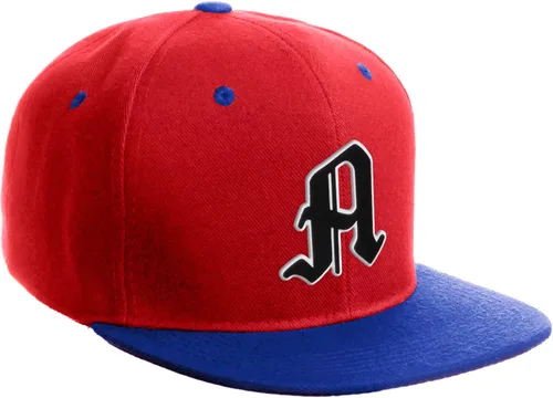 Miniatura 520 de Daxton Gorra clásica con visera de billete plano con letras del alfabeto inglés antiguo de la A a la Z