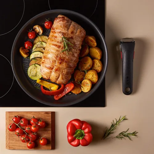 Miniatura 5 de Tefal Ingenio L3970402 - Sartén de inducción, revestimiento antiadherente, indicador de inicio de cocción, apilable, apto para lavavajillas