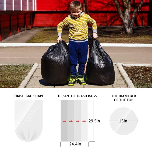 Miniatura 2 de Bolsas de basura medianas de 10 galones, 40 unidades, bolsas altas de basura para cocina de Teivio, 9 galones 10 galones 11 galones, forros