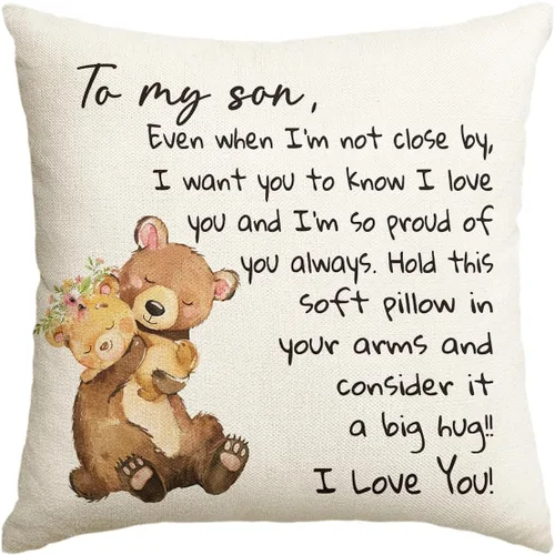 Miniatura 8 de AVOIN colorlife Funda de almohada con texto en inglés «To My Daughter», 16 x 16 pulgadas, regalo de Navidad, para damas, niñas, cumpleaños, de mamá