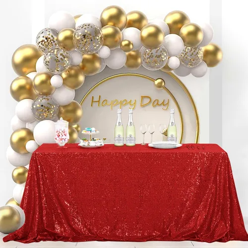 Miniatura 9 de Mantel de lentejuelas color verde hierba de 50 x 80 pulgadas, mantel de mesa con purpurina, secuencia brillante para decoración de mesa de Acción