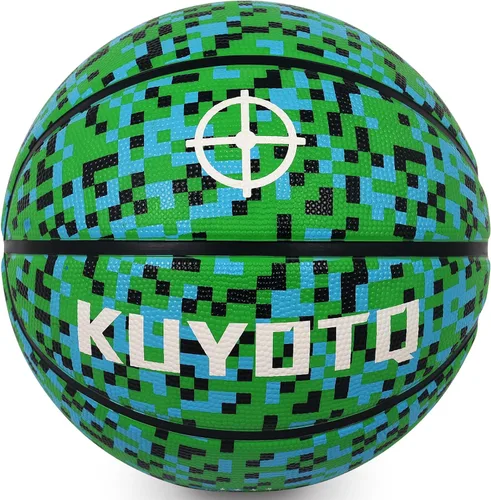 Miniatura 21 de KUYOTQ - Baloncesto para niños, jóvenes y adultos, tamaño 3/4/5/6/7 (22/25.5/27.5/28.5/29.5"), baloncesto premium de goma o cuero sintético
