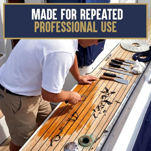 Miniatura 8 de Teakdecking Systems Gancho de Reefing - Diseñado para la eliminación de calafateo antes de volver a calafatear - Ancho de la hoja: 0.098 in