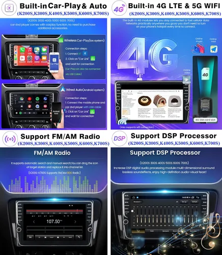 Miniatura 4 de Android 11 Car Stereo Radio Car-Play para Hyundai I20 2015-2018 LHD 2011 Reproductor Multimedia Soporte Navegación GPS BT FM 4G WiFi Volante Control