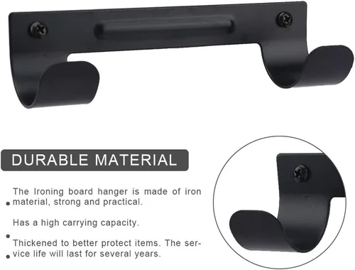 Miniatura 3 de Soporte para tabla de planchar, soporte para tabla de planchar, organizador de pared con tornillos para cuartos de lavado, estante de almacenamiento