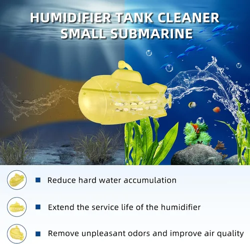 Miniatura 4 de AMI PARTS Humidificador universal limpiador de peces para todos los humidificadores y peceras, purifica el agua, suaviza el agua dura, evita