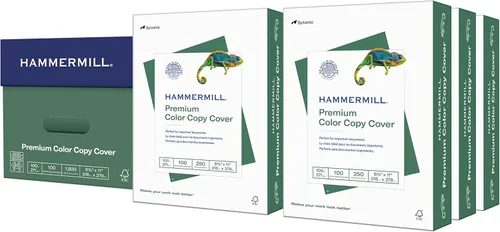 Miniatura 13 de Hammermill Cartulina, Premium Color Copy, 100 lb, 8.5x11 - 1 Paquete (250 Hojas) - 100 Bright, Cartulina Fabricada en EE.UU., 120024R, Blanco