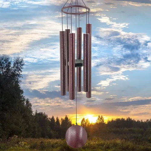 Miniatura 11 de ASTARIN - Carillón de viento para exteriores, gran tono profundo, 91 cm de gran carillón para exteriores, afinado, relajante, bajo grave, carillones