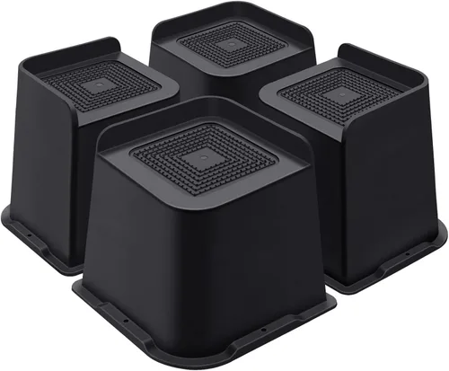 Miniatura 41 de ANNKUT Elevadores de cama de 1 pulgada resistentes, elevadores de muebles para cama, escritorio, mesa, sofá, sofá, elevadores de cama de gran