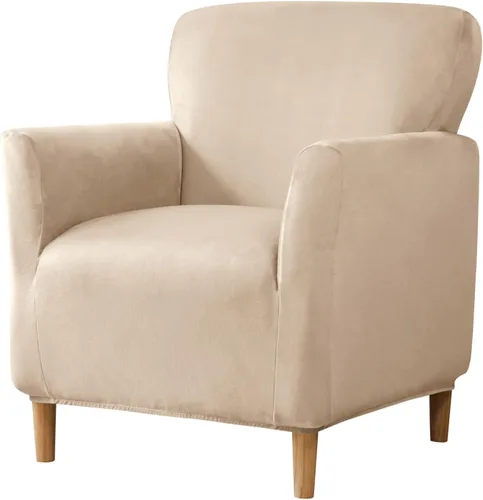 Miniatura 40 de Fundas de jacquard para sillón de banquete, fundas suaves para sillón, fundas elásticas de 1 pieza para sala de estar, funda antideslizante