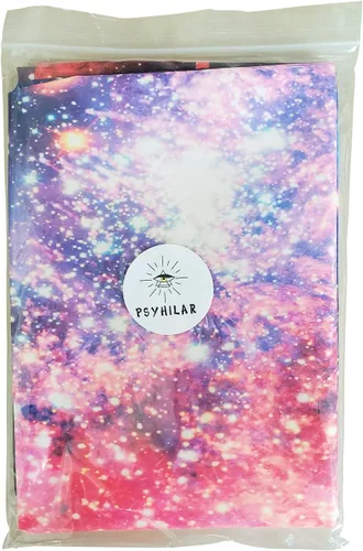 Miniatura 7 de Pósteres de luz negra para adultos, tapiz de luz negra galaxia, tapiz de pared espacial con estrellas moradas, tapiz reactivo a los rayos UV