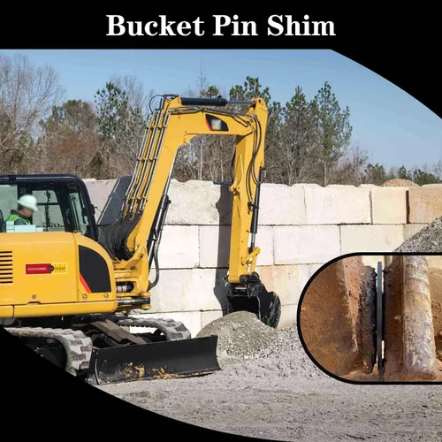 Miniatura 6 de Paquete de 8 cubos de excavadora de 1.772 pulgadas (1.772 in) desmontables para excavadora y minicargadora para gato Bobcat Kubota Komatsu Takeuchi