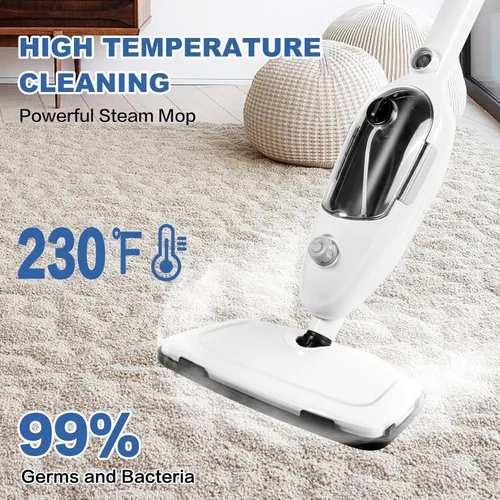 Miniatura 4 de Limpiadora de Trapeador de Vapor 10 en 1 con Práctica Unidad Portátil Desmontable, Laminado/Madera Dura/Azulejos/Alfombra Cocina - Prendas - Ropa