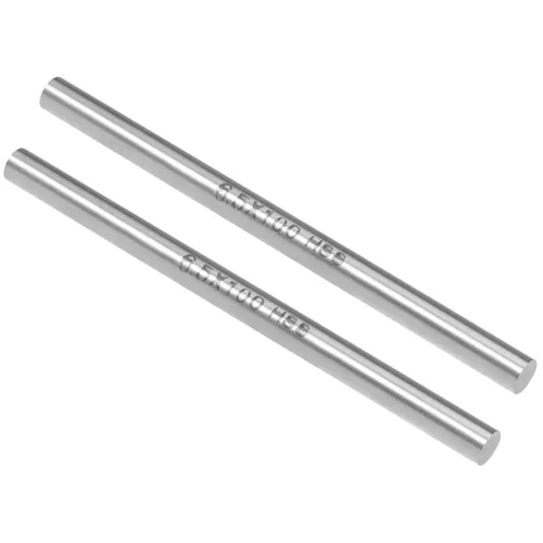 Miniatura 10 de uxcell 2 piezas varillas redondas de acero, 10 mm x 60 mm de acero de alta velocidad (HSS) Barra de torno herramienta, para eje, engranaje, taladro