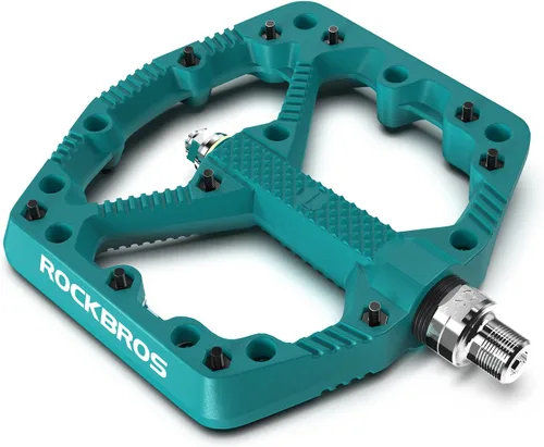 Miniatura 11 de ROCKBROS Pedales de bicicleta de montaña Pedales planos MTB Pedales de plataforma de bicicleta de fibra de nailon para bicicletas de montaña