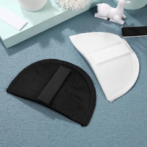 Miniatura 5 de HEALLILY Juego de 2 pares de almohadillas de hombro de esponja para coser, chaqueta, camiseta, vestido, accesorios de costura de 0.4 in
