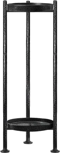 Miniatura 7 de Lilybud- lily Soporte para plantas para interiores y exteriores, soporte de hierro de 2 niveles, soporte de pedestal de 30 pulgadas de alto