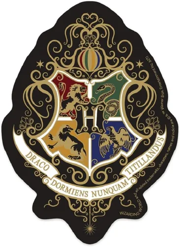 Miniatura 4 de Paper House Productions Harry Potter Floral Hogwarts Crest Troquelado 3" Vinilo Adhesivo 3-Pack Escudo floral de Hogwarts