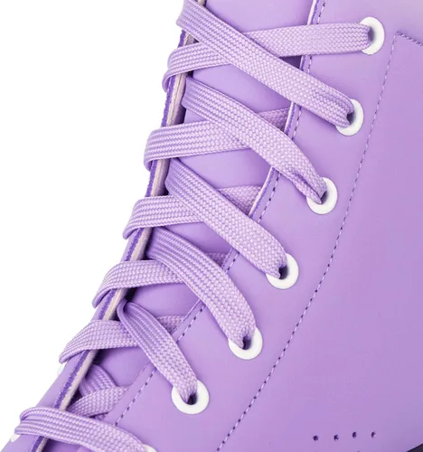 Miniatura 9 de YYW Patines de ruedas para mujeres y niñas, zapatos de tacón alto, patines de dos filas, brillantes, de cuatro ruedas, unisex, de piel sintética