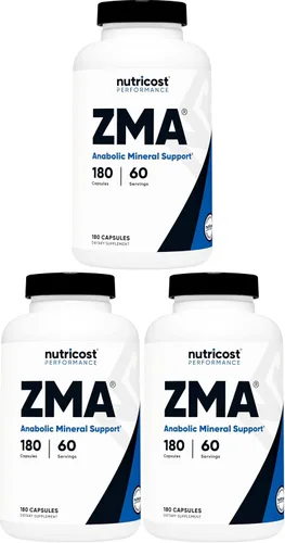 Miniatura 10 de Nutricost ZMA 180 Cápsulas (2 Botellas)