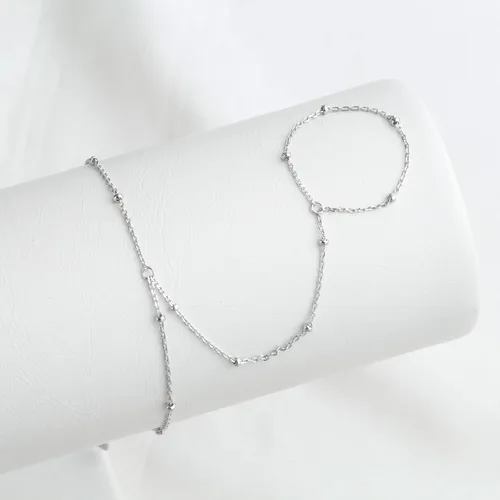 Miniatura 149 de Pulsera de plata de ley 925 para mujer, pulsera de mano para mujer, pulseras esclavas de 7 a 9 pulgadas ajustable