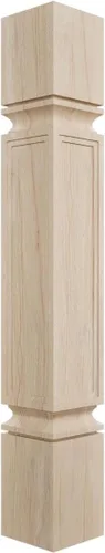 Miniatura 21 de Ekena Millwork COL03X03X35KEAL 3 ménsula de acanto pequeña, 3/4 de pulgada de ancho x 3 3/4 pulgadas de profundidad x 35 1/2 pulgadas de alto